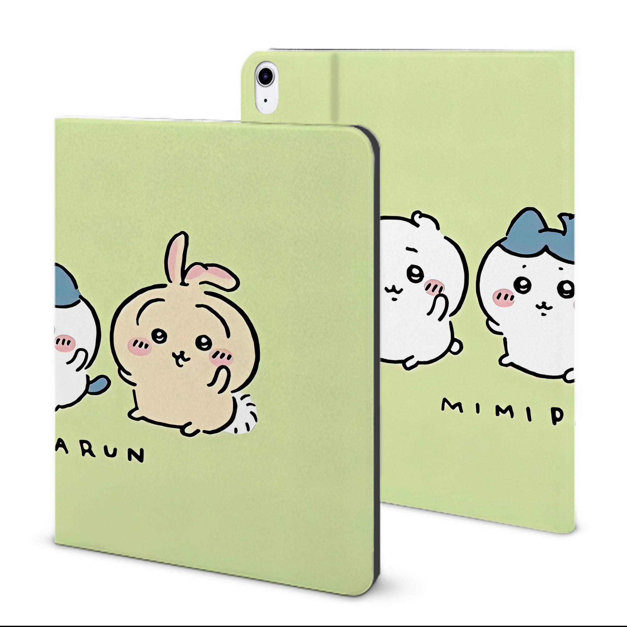 （画像用） ちいかわ Chii-kawa IPad ケース ブック型 PUレザー TPU 耐衝撃 軽量 薄型 ペン収納なし 全面保護 IPad 各モデル対応
